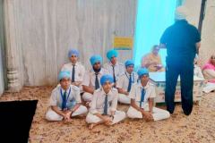 In solemn reverence to Sri Guru Tegh Bahadur Ji - the saviour of humanity on the 350th anniversary of their unparalleled martyrdom Students visit to Gurdwara Rakab Ganj Sahib